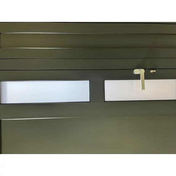 Hőszigetelt aluminium bejárati ajtó, átlátszó tele üveges kivitelben 1000  x 2100 mm